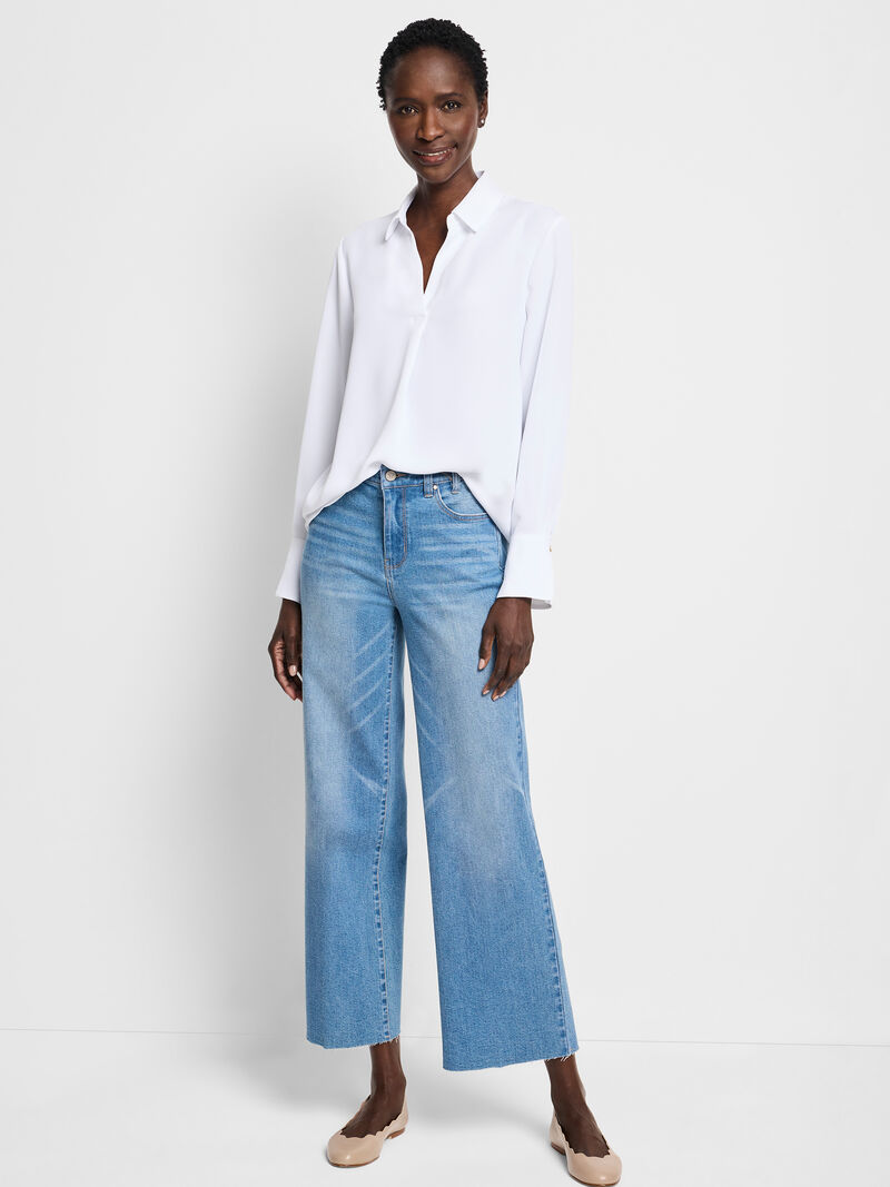 Woman Wears Easy Popover Shirt image number 1