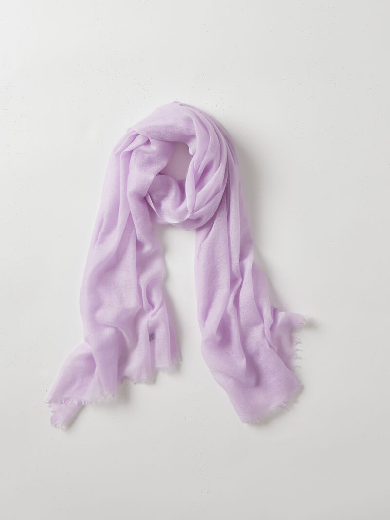 Woman Wears Meg Cohen - Cashmere Whisper Weight Scarf image number 0