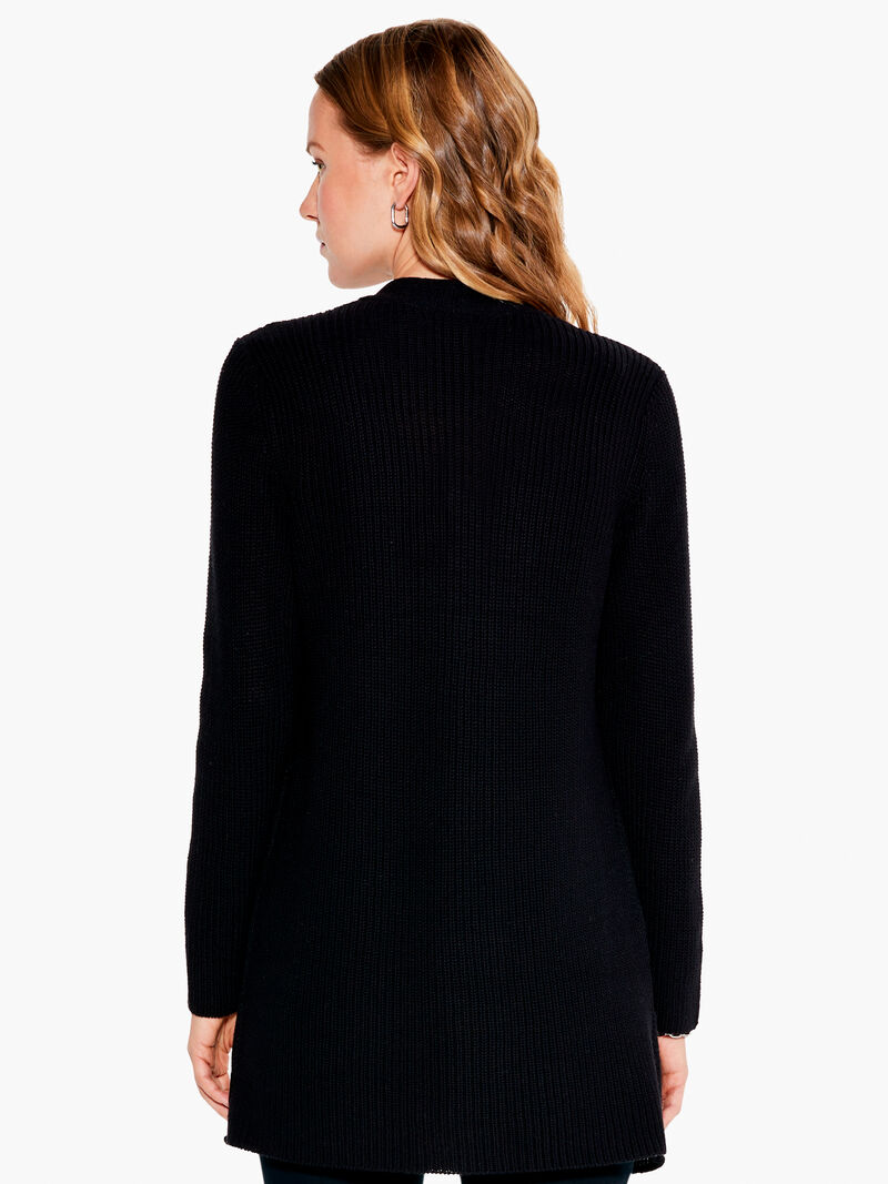 Woman Wears Subtle Stitch Cardigan image number 2