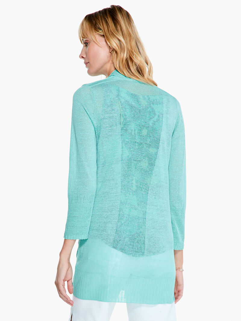 Woman Wears Go To Featherweight Cardigan Sweater image number 2