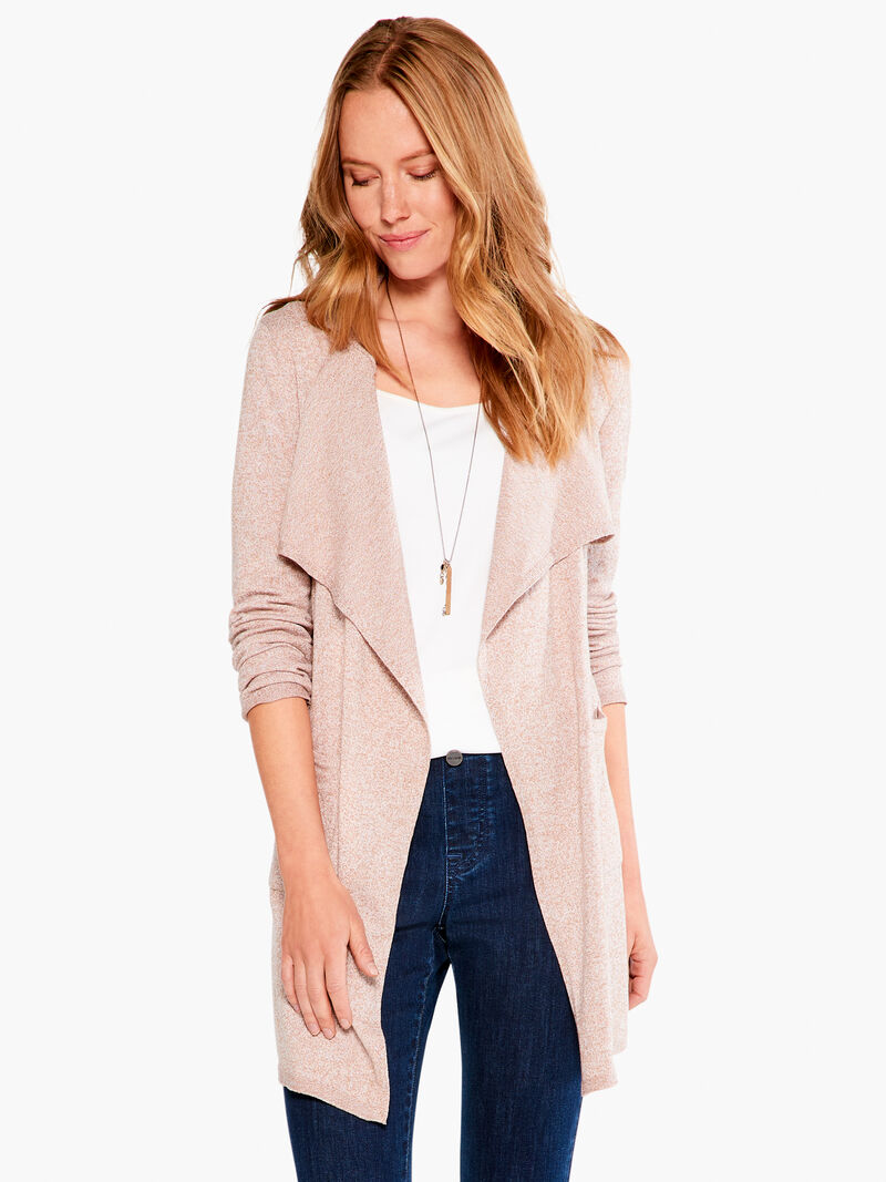 Woman Wears Lounge Around Vital Cardigan image number 0