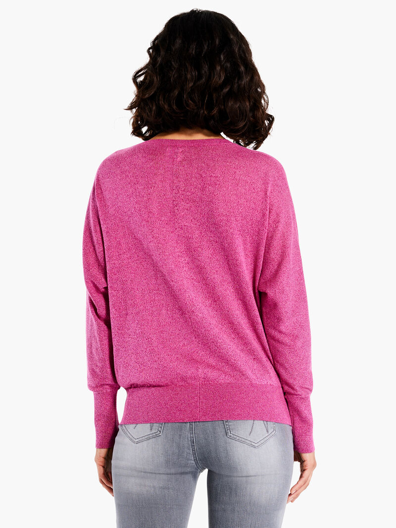 Woman Wears Soft Sleeve Twist Sweater Tee image number 2