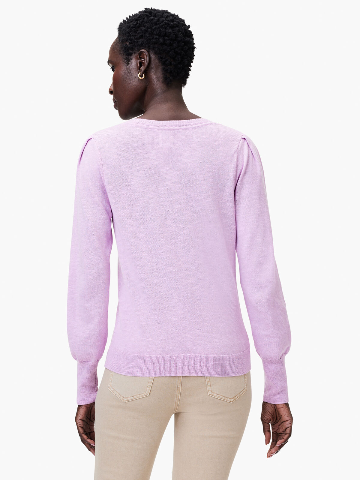 Slub V-Neck Sweater