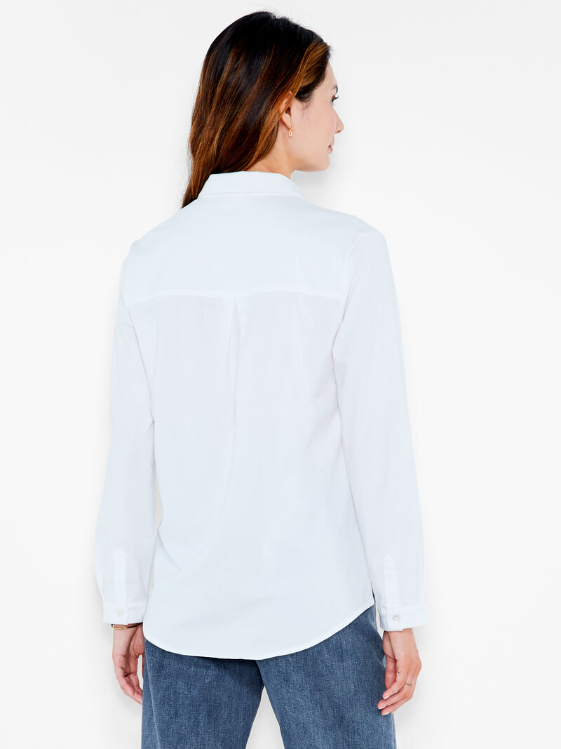 Woman Wears NZT Long Sleeve Angled Pocket Shirt image number 2