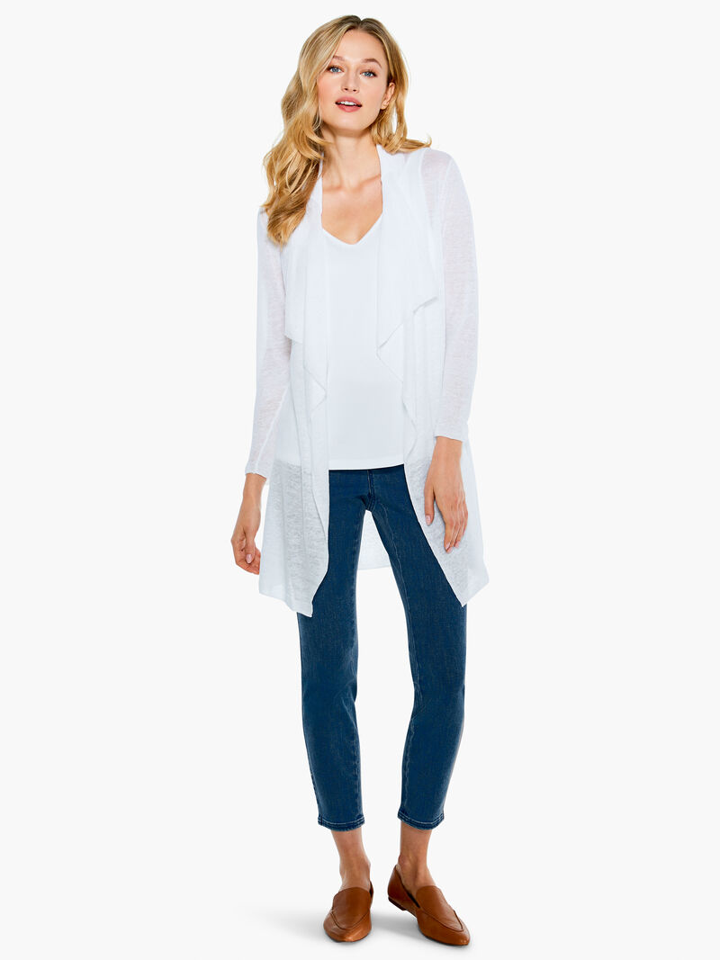 Woman Wears Featherweight Drape Cardigan image number 3