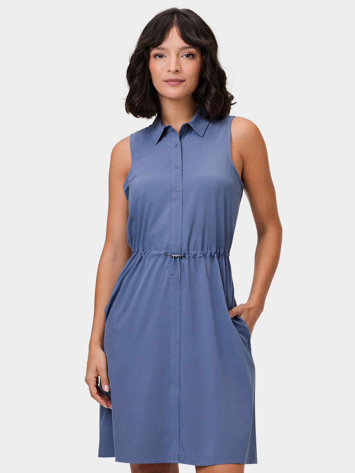 Tech Stretch Collared Dress