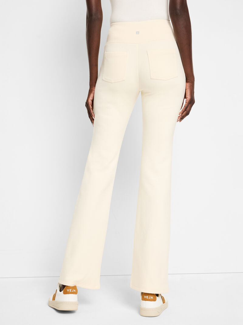Woman Wears Seamed Scuba Bootcut Pant image number 2
