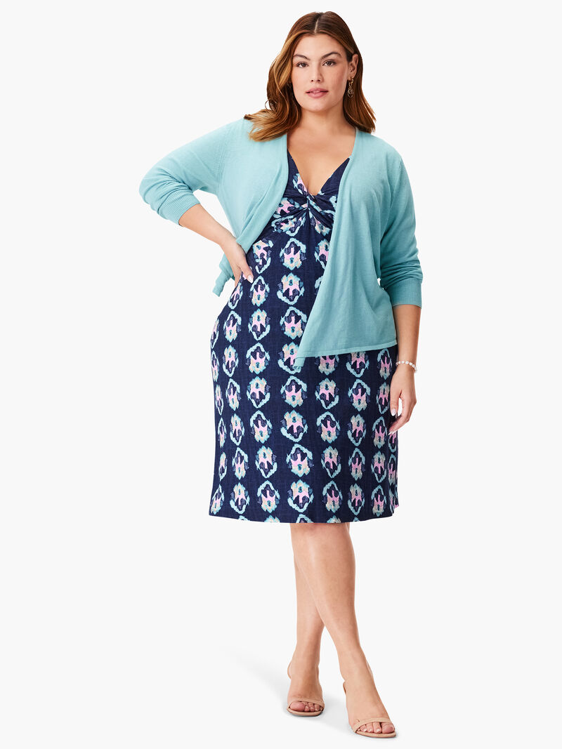 Woman Wears Ocean Batik Dress image number 1