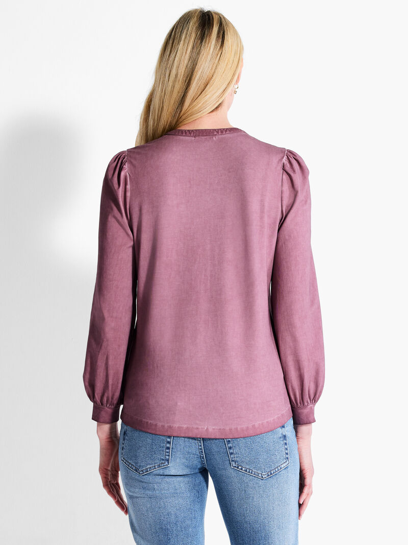 Woman Wears NZT Long Sleeve Henley image number 2