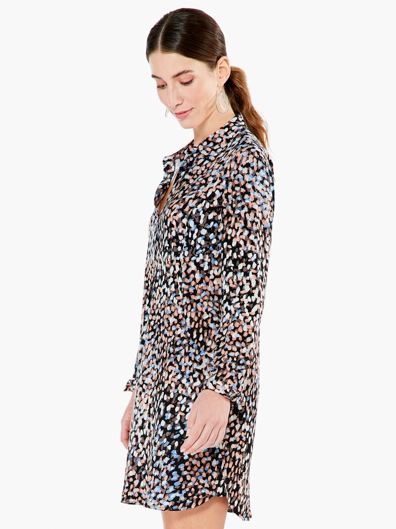 Woman Wears Mineral Mix Live In Shirt Dress image number 1