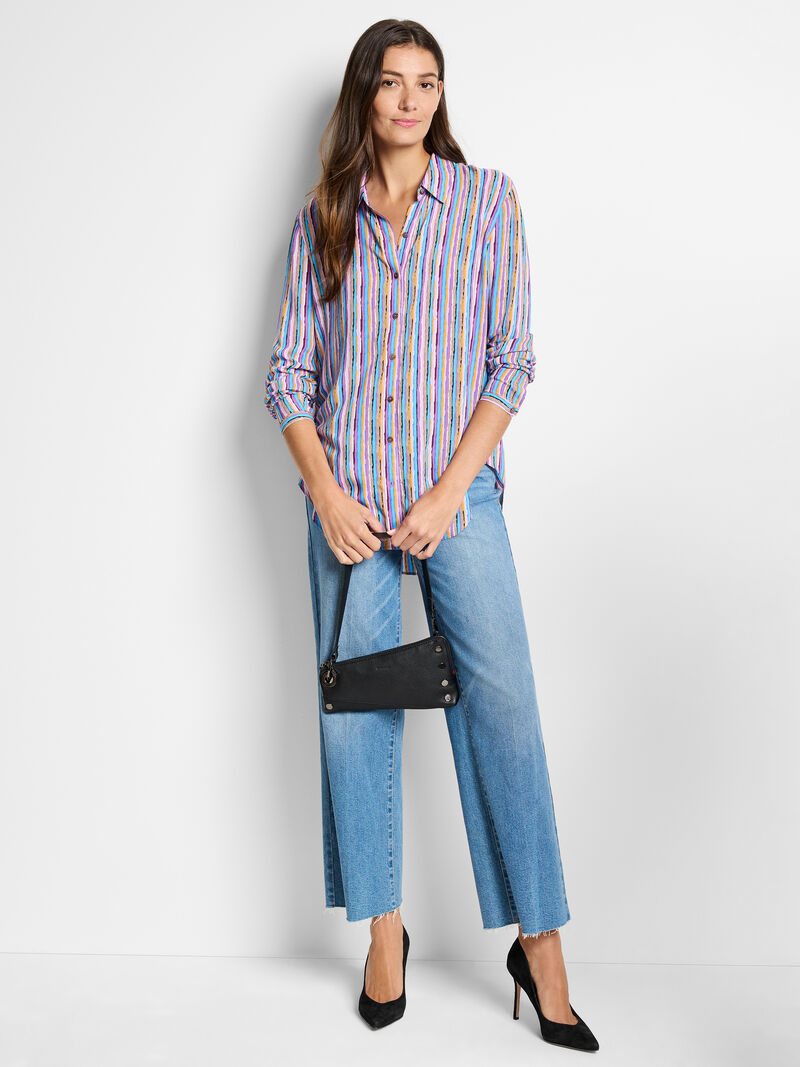 Woman Wears Solstice Stripe Shirt image number 1