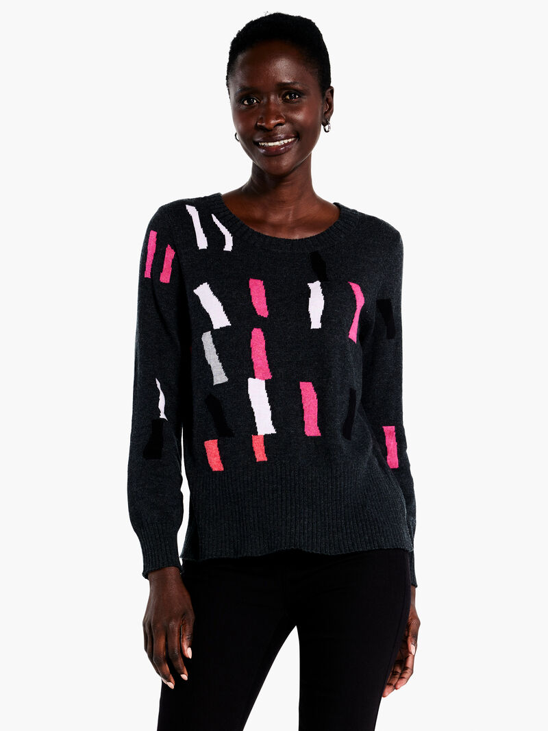 Woman Wears Falling Frost Sweater image number 0