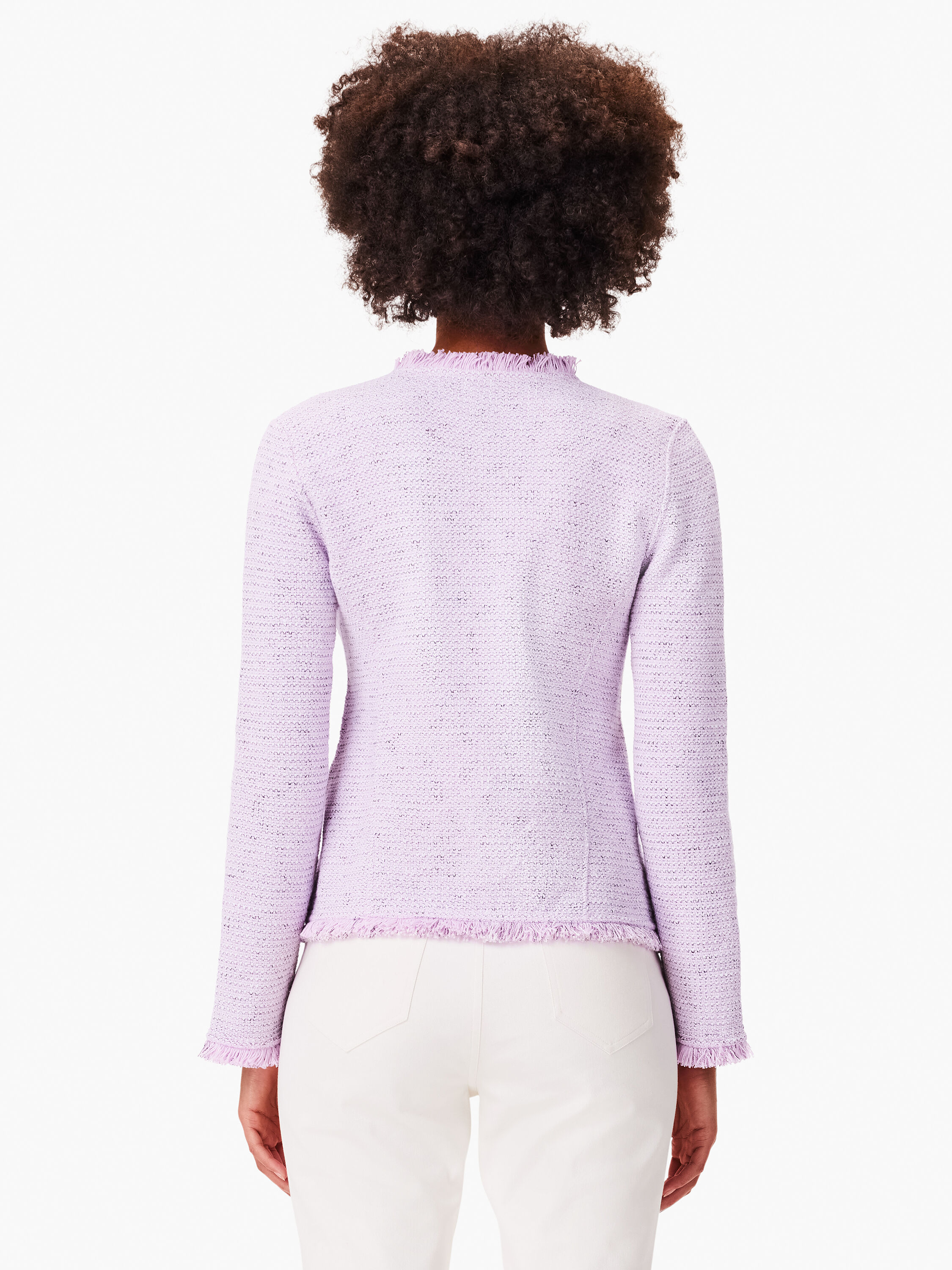 Fringe Mix Knit Pocket Jacket | NIC+ZOE
