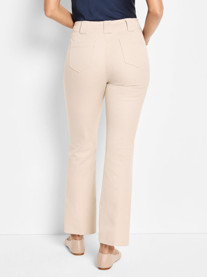 Woman Wears 28" Plaza Demi Boot Cotton Bi-Stretch Pant image number 3