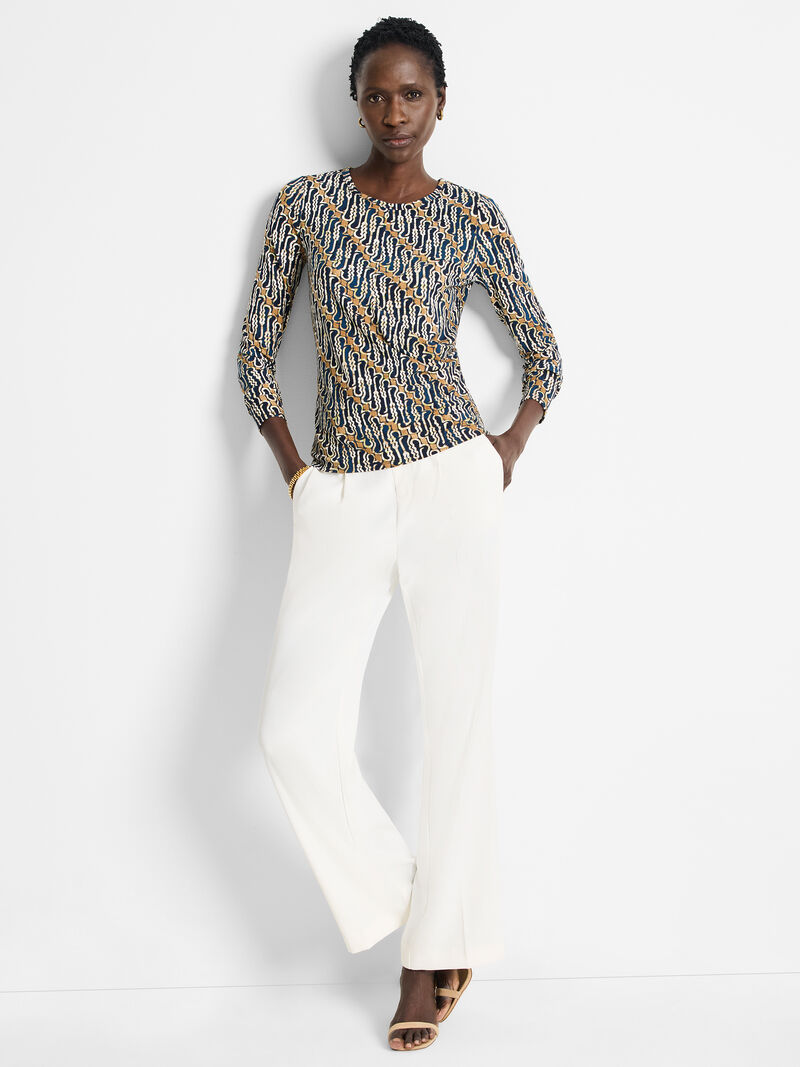 Woman Wears Vintage Batik Drape Top image number 1