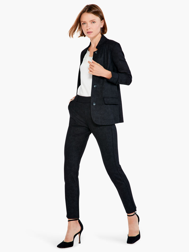 Woman Wears Sueded Foil Blazer image number 3
