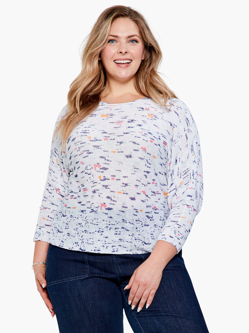 Woman Wears Spring Skies Sweater image number 0
