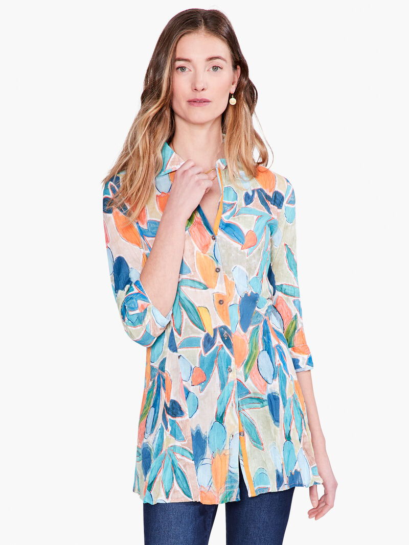 Citrus Grove Long Crinkle Shirt