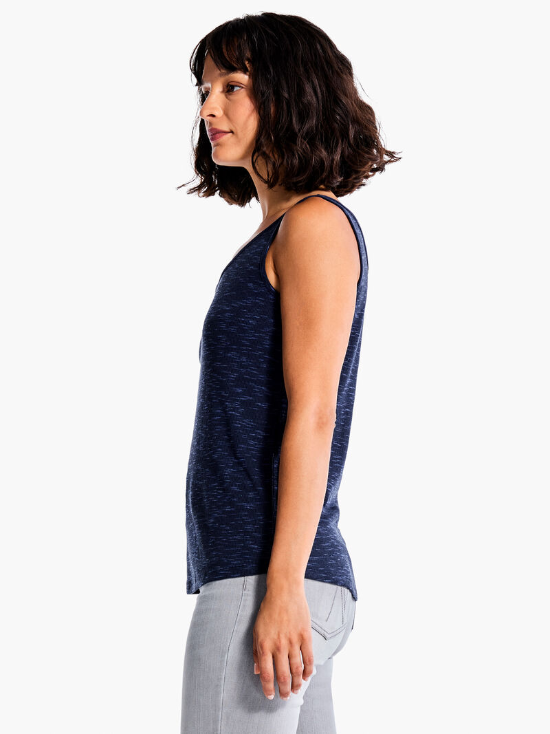 Woman Wears Drapey Rib Tank image number 1