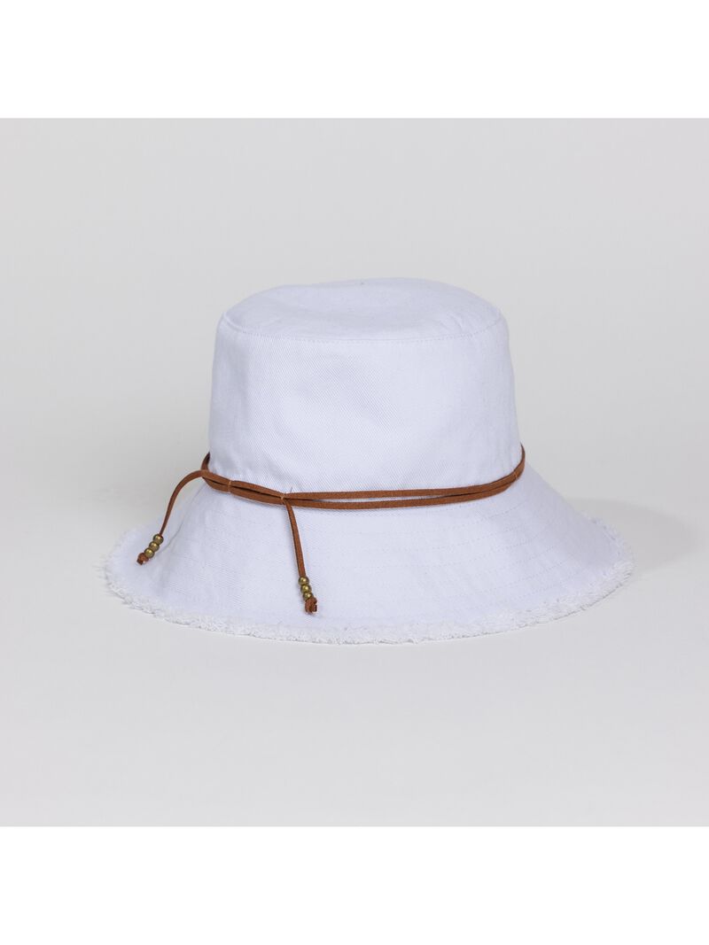 Woman Wears HAT ATTACK FRINGED BUCKET HAT image number 0