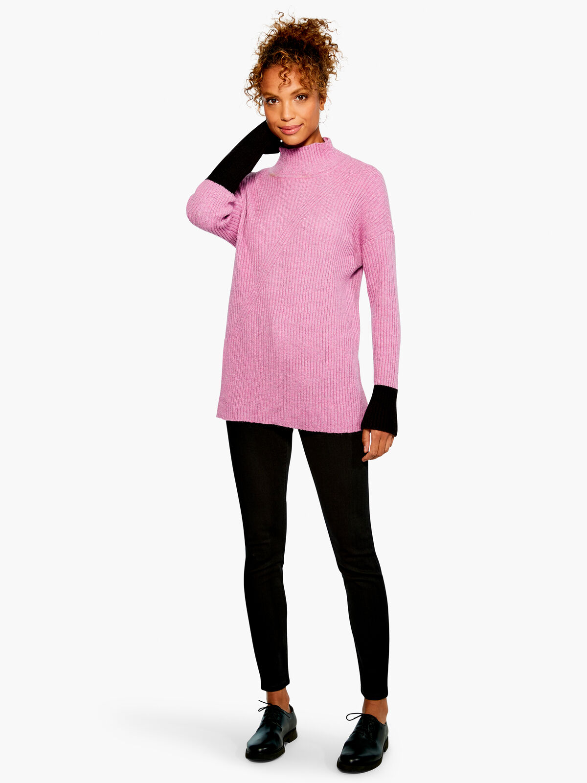 Cozy Up Textured Turtleneck Sweater