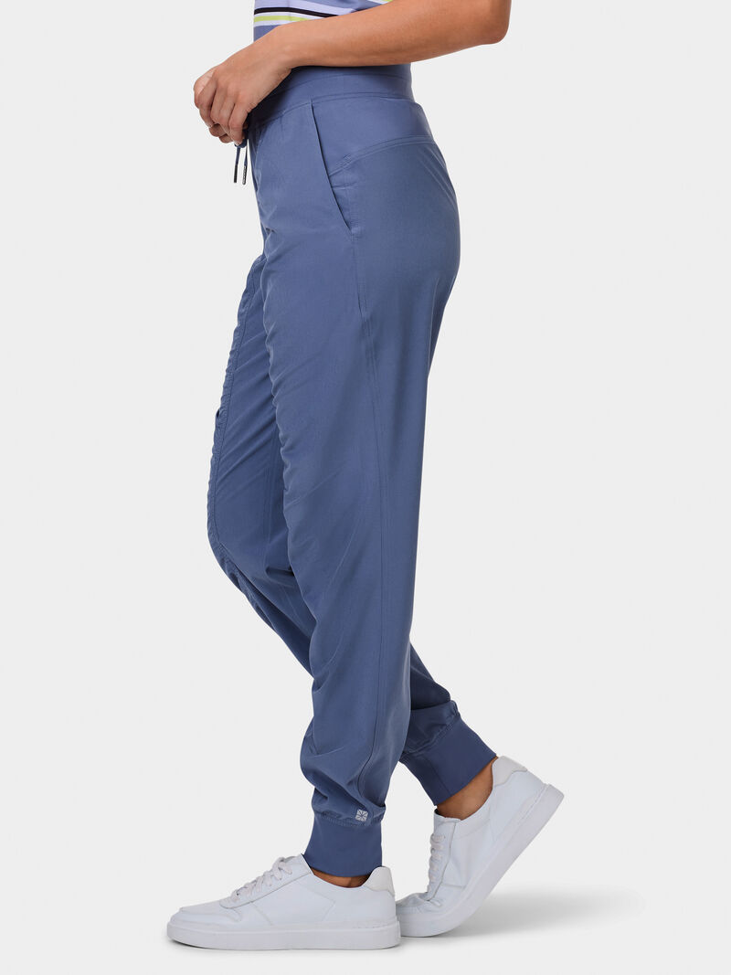 Woman Wears Tech Stretch Ruched Jogger image number 1