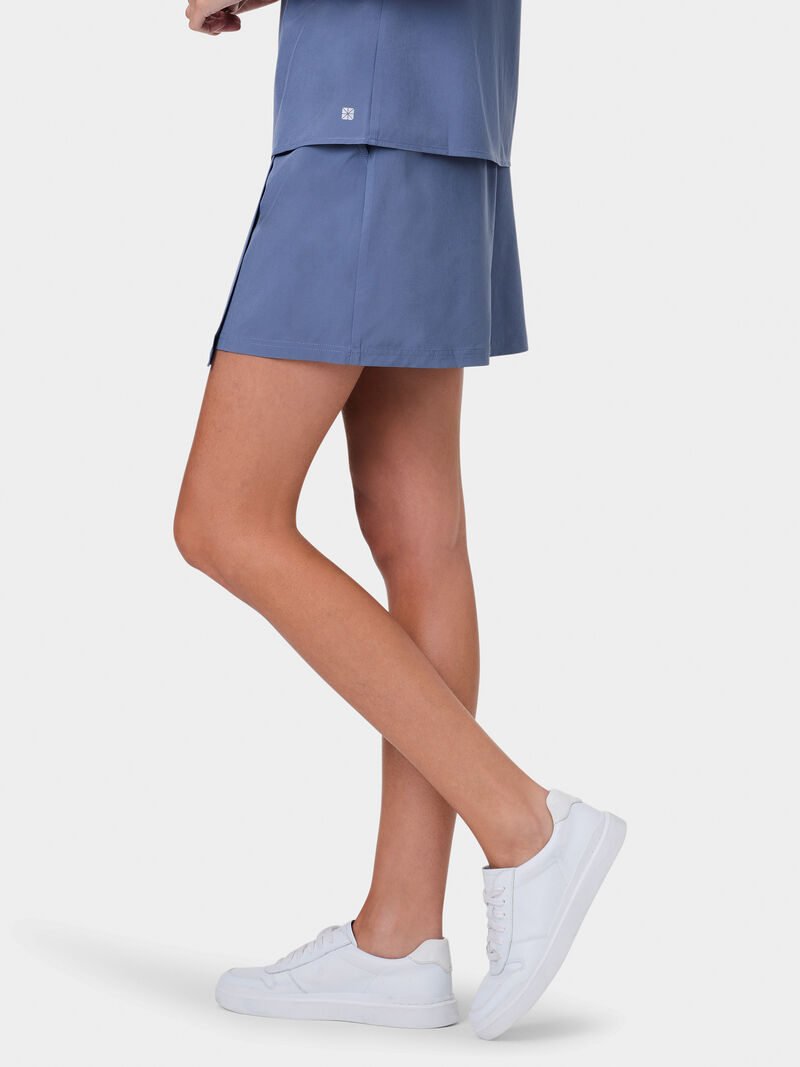 Woman Wears Tech Stretch Faux Wrap Skort image number 2