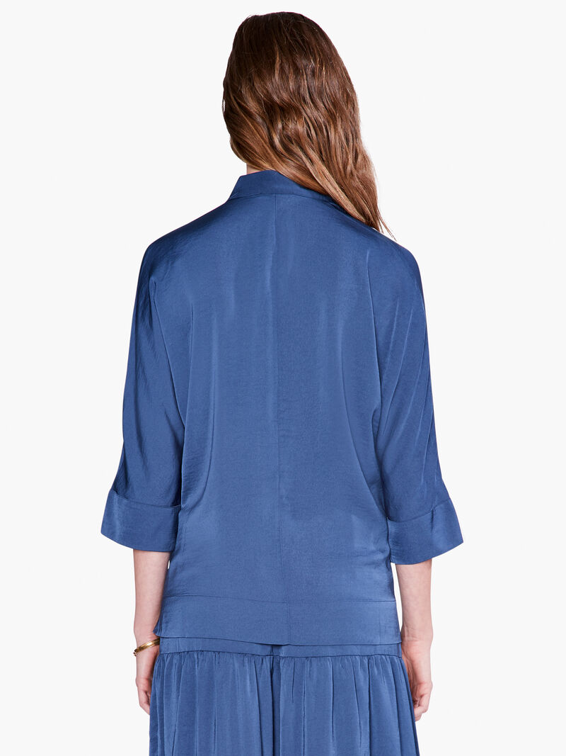 Woman Wears Soft Drape Town Shirt image number 2