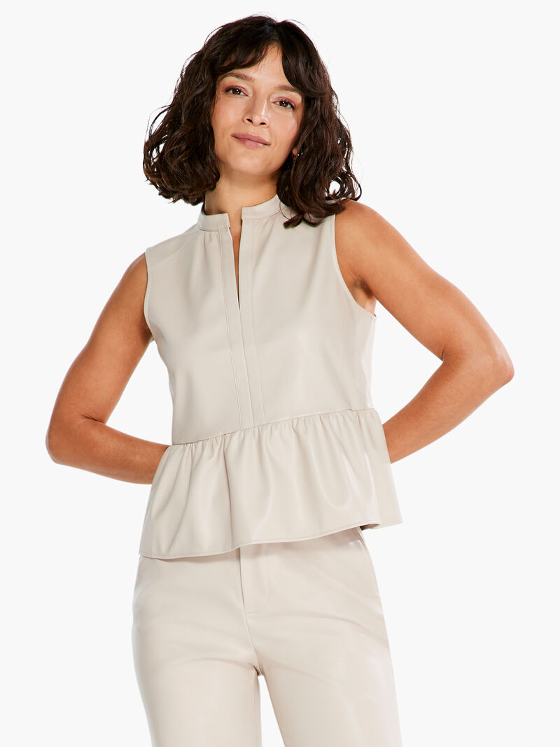 Faux Leather Swing Top