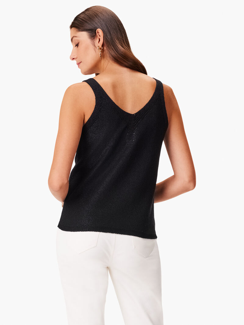 Woman Wears Sleek Knit Tank image number 3