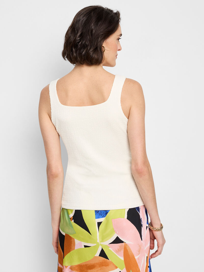 Woman Wears Bubble Knit Tank image number 3