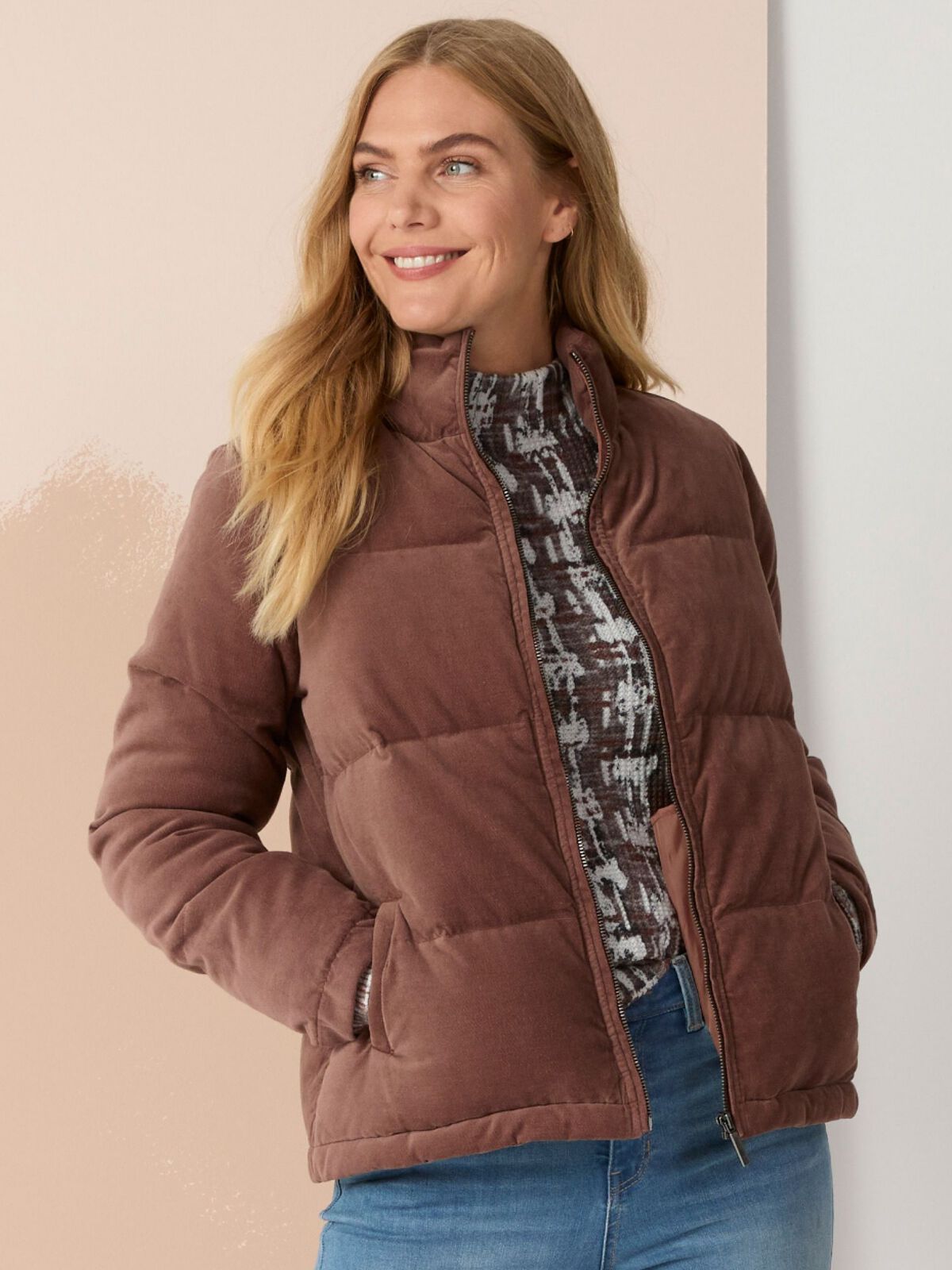 Velvet Puffer Jacket