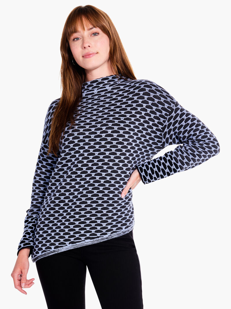 Woman Wears Pixel Play Sweater image number 0
