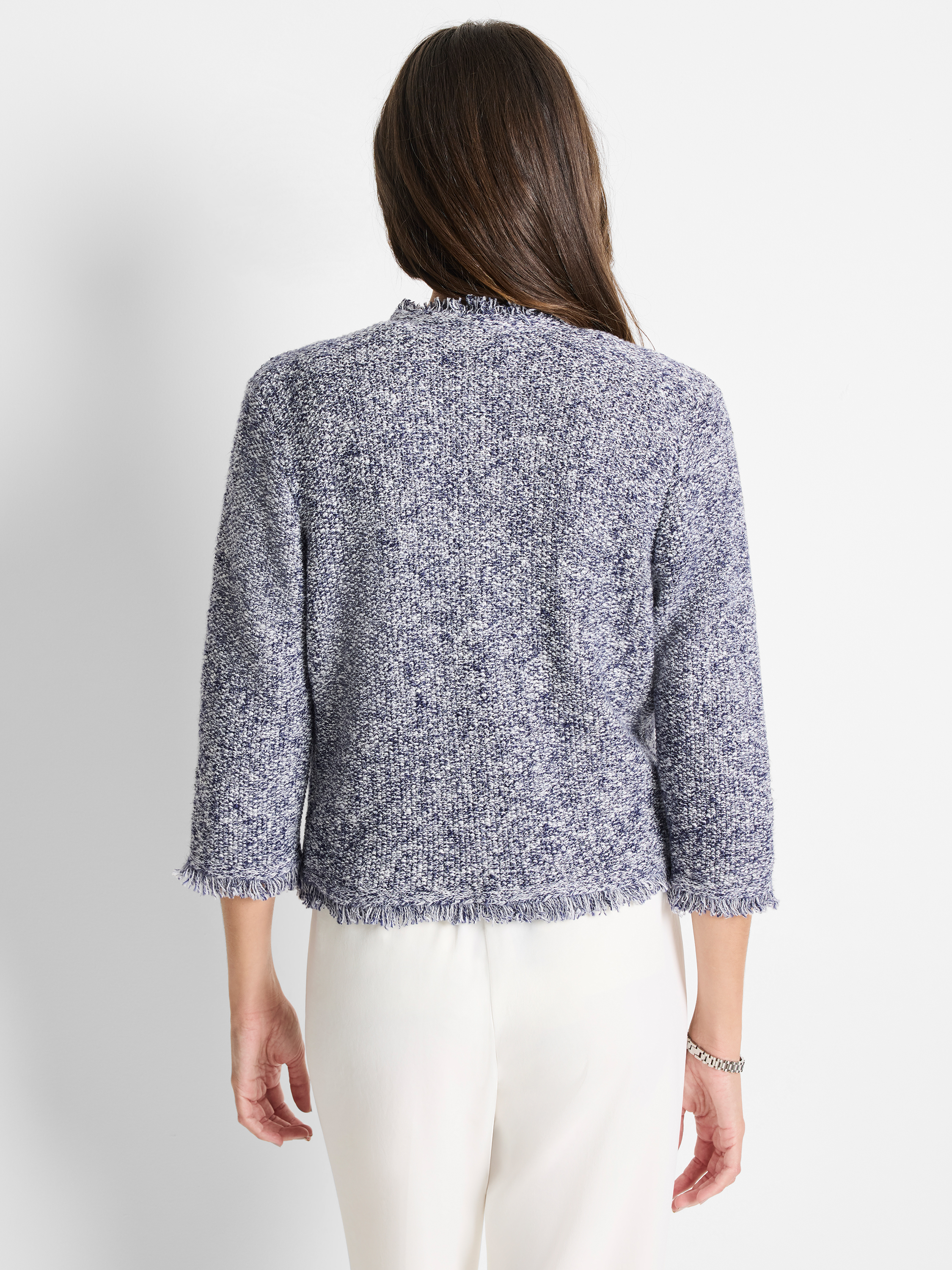 Mixed Knit Sweater Jacket | NIC+ZOE