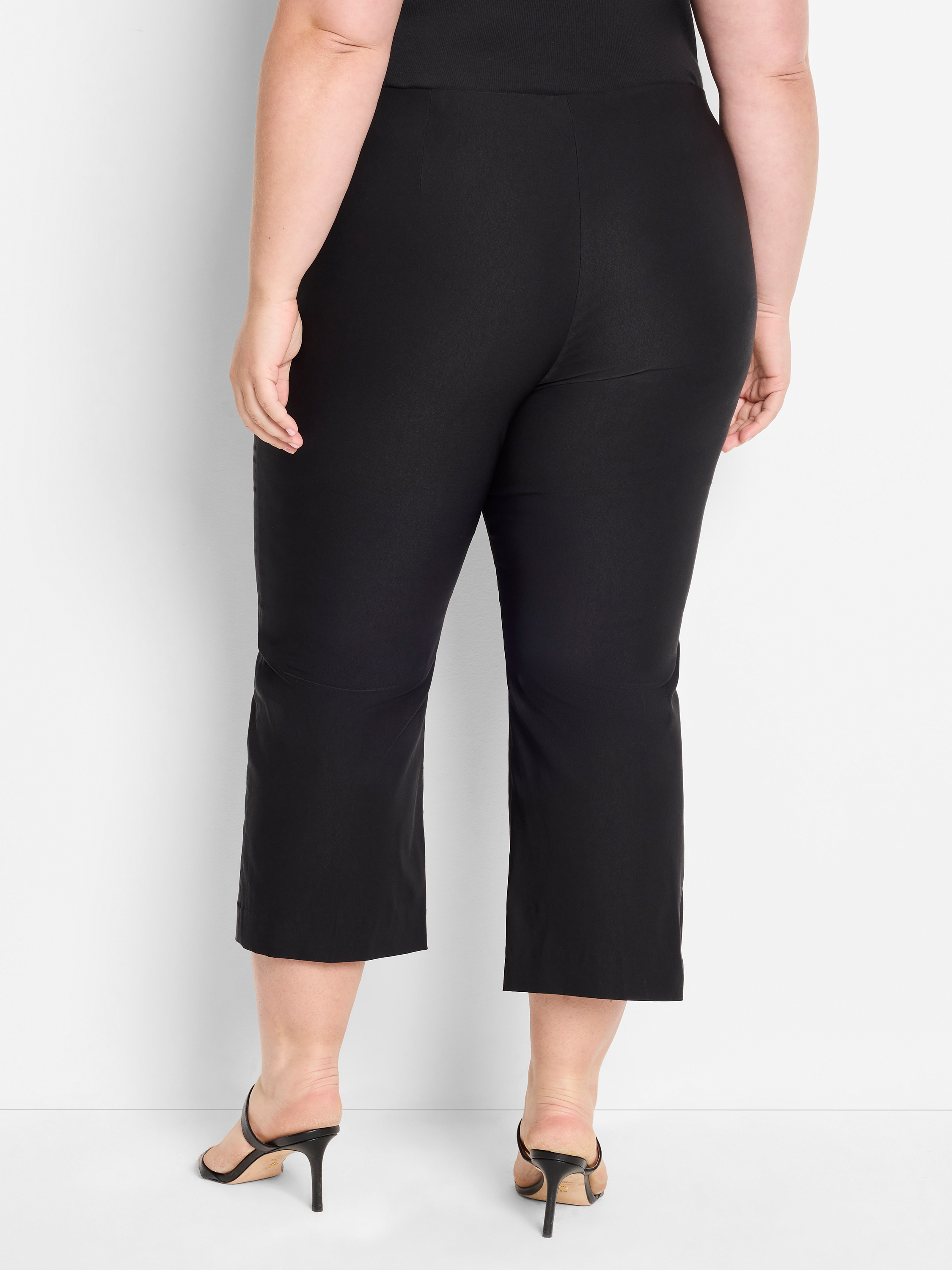Polished Wonderstretch Wide-Leg Crop | NIC+ZOE