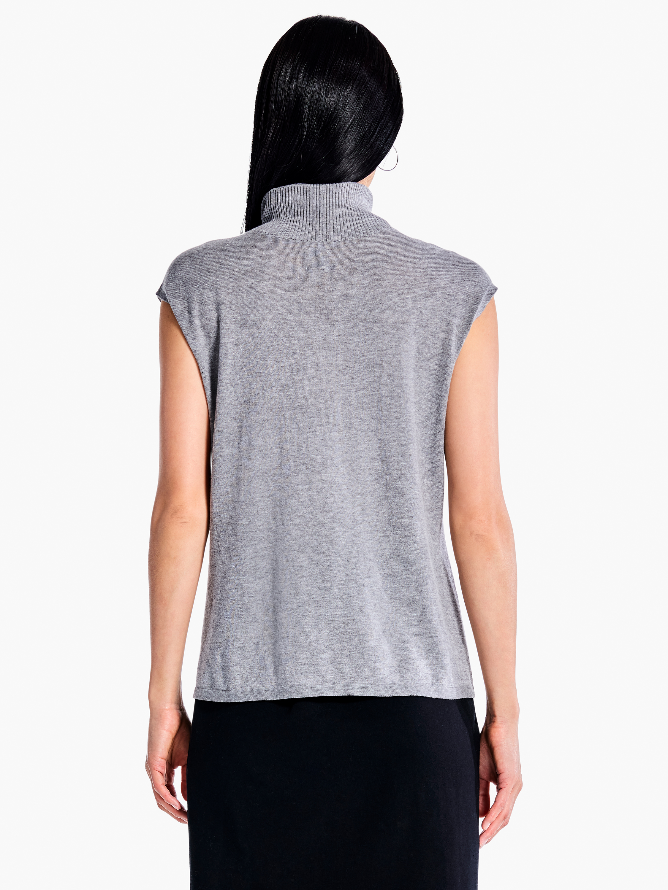 Sleeveless Turtleneck Sweater Tee | NIC+ZOE
