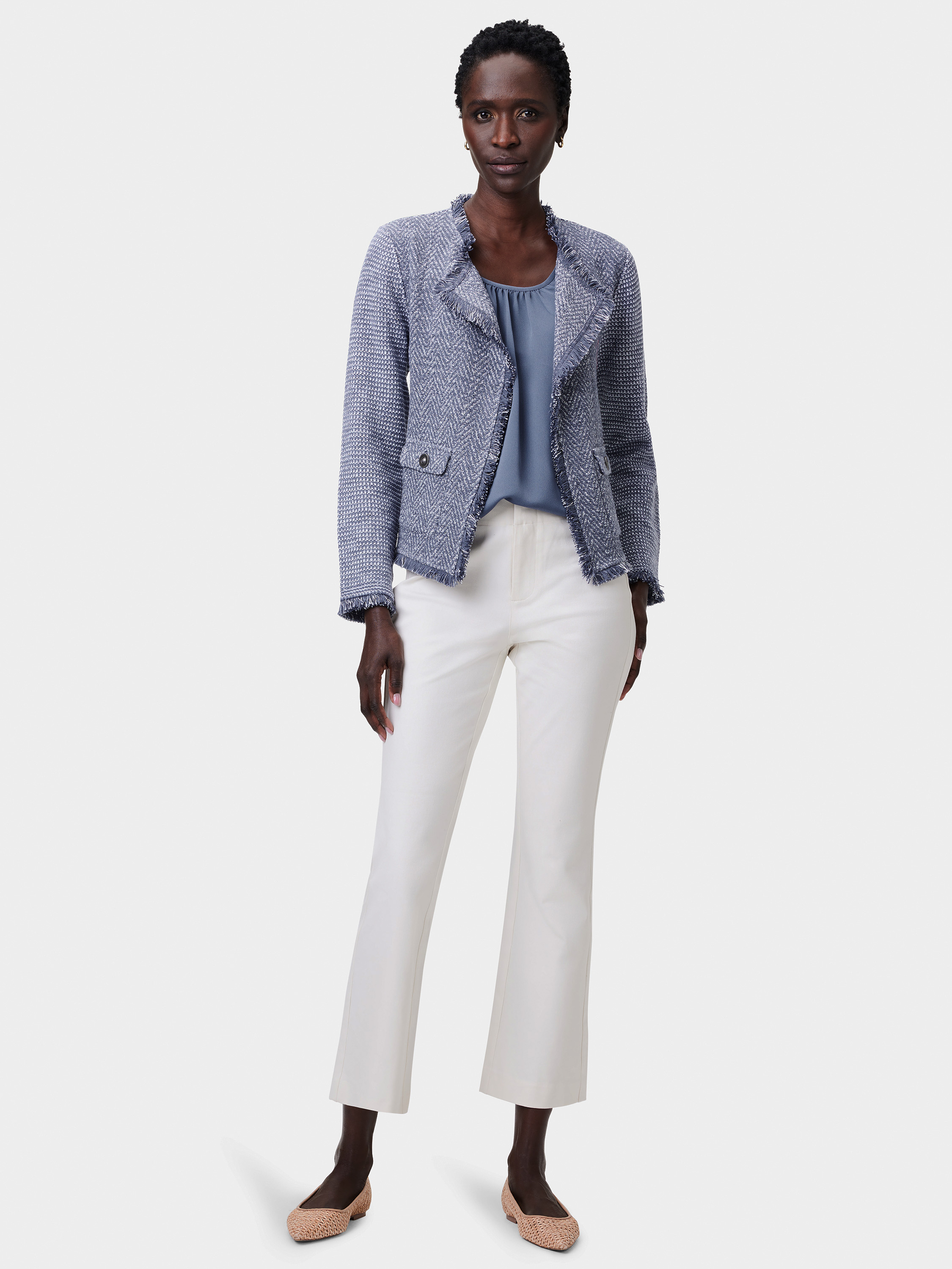 Fringe Mix Knit Pocket Jacket | NIC+ZOE