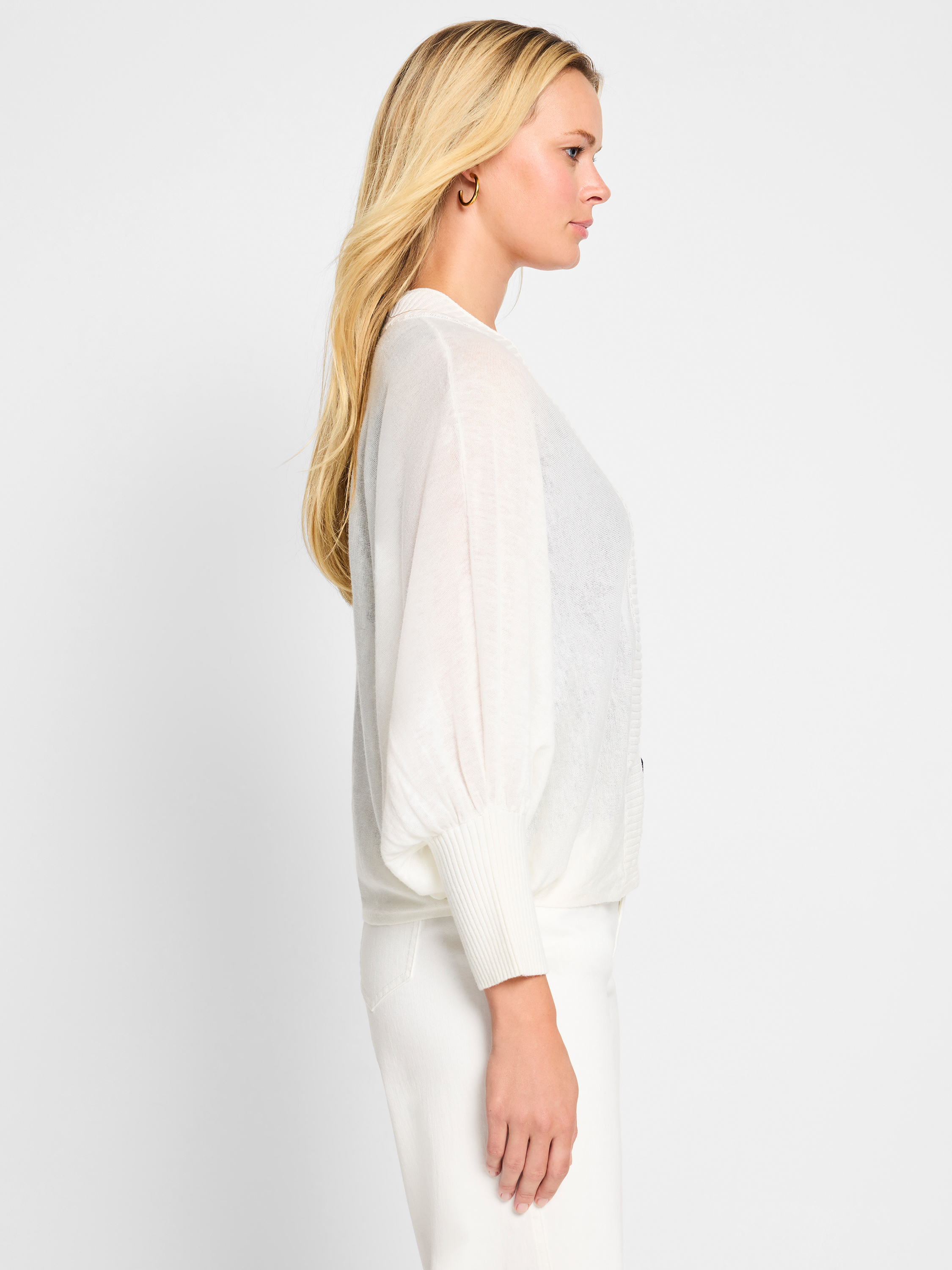 (取寄) ニックゾー レディース ラミー クラッシュ カーディガン NIC+ZOE women Ramie Crush Cardigan Classic Cream Ramie Crush Cardigan | NIC+ZOE