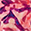 NZT Blurred Floral Short Sleeve Side Slit Midi Dress