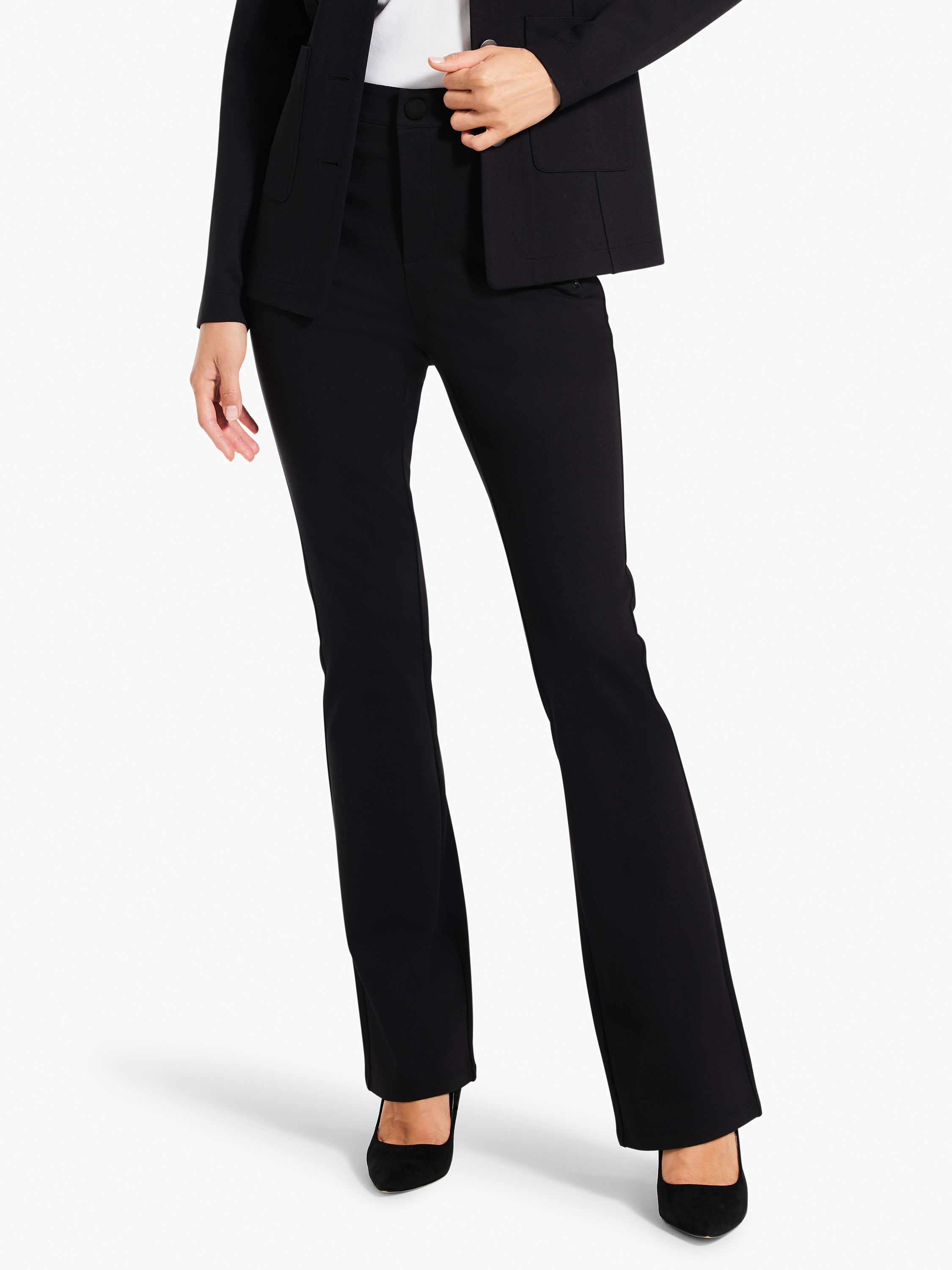 Lee riders women's ponte knit straight leg pant sale