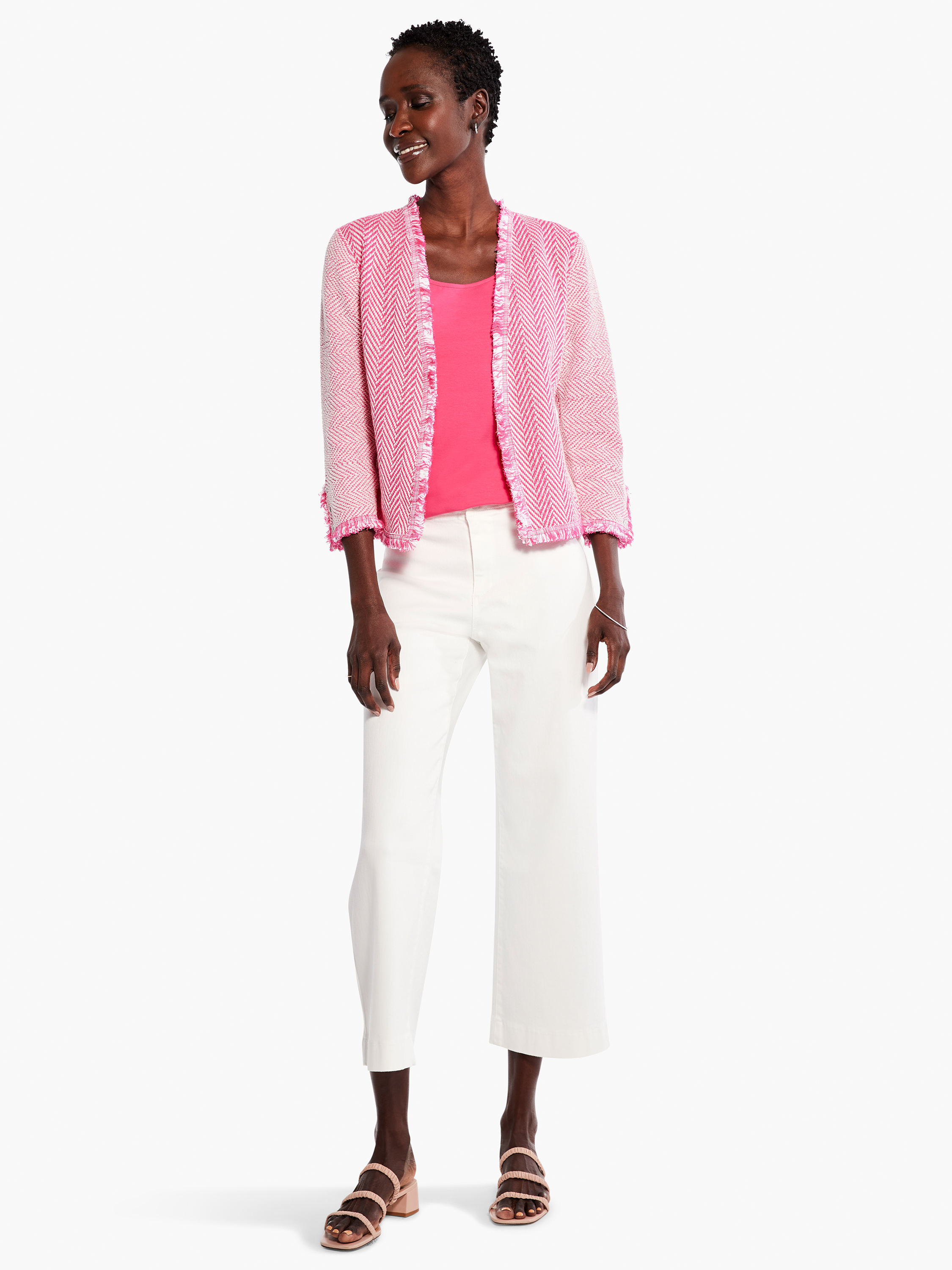 Zig Zag Fringe Mix Jacket | NIC+ZOE