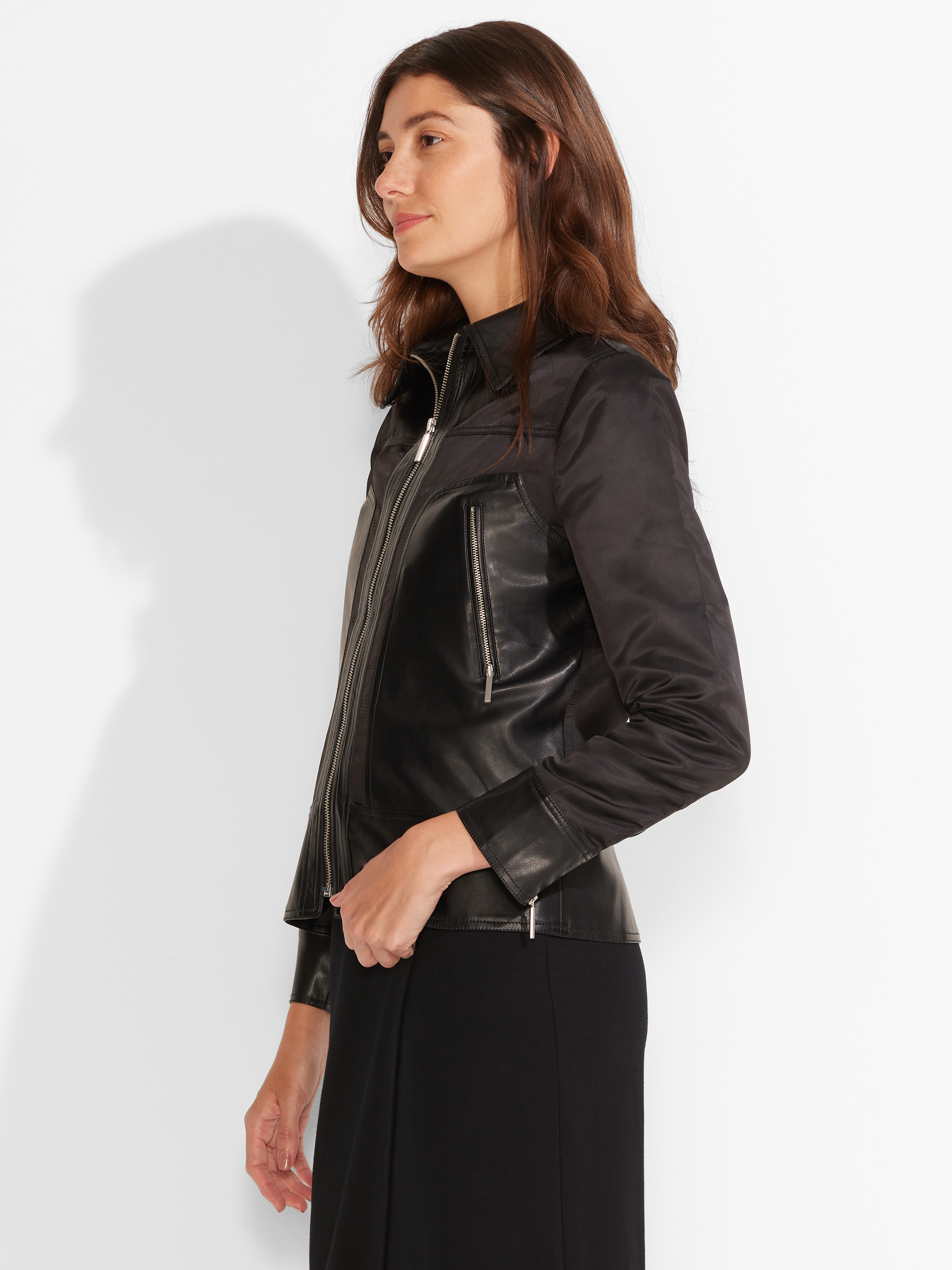 【NICK&NICOLE】VEGAN LEATHER OVERFIT JACKET MUSINSA | NICK&NICOLE NICOLE OVER FIT LEATHER JUMPER_BROWN
